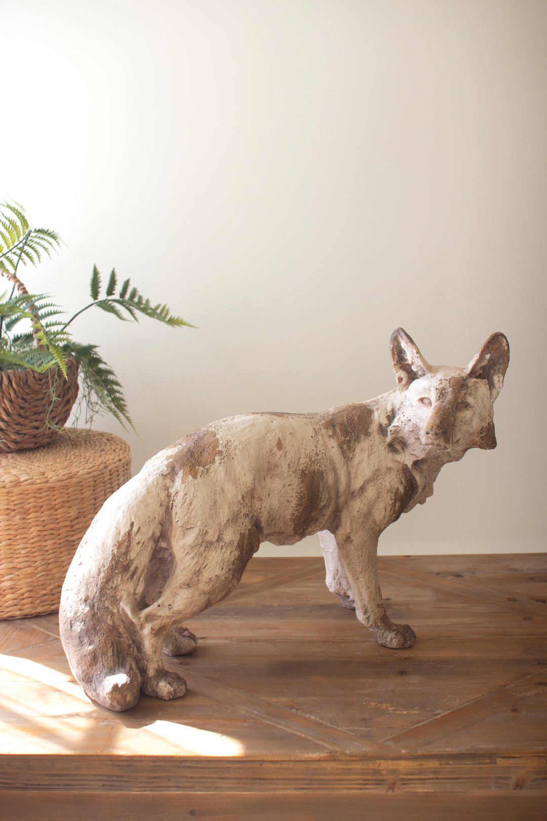 Faux Concrete Fox