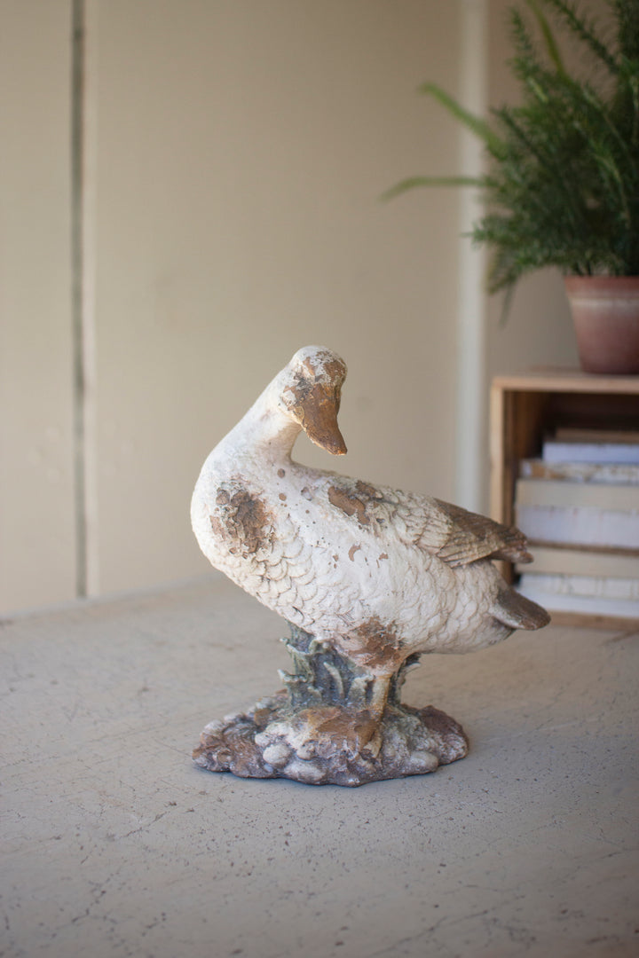 Faux Concrete Duck / Head To Side