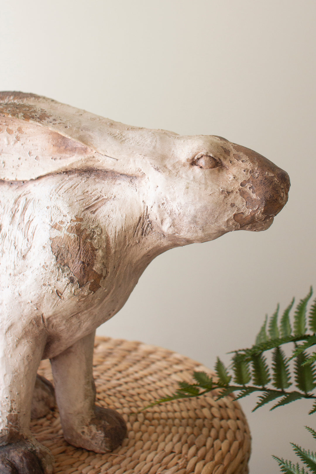 Faux Concrete Sitting Rabbit