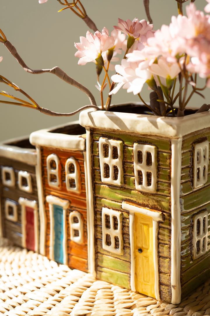 Ceramic Village Planter