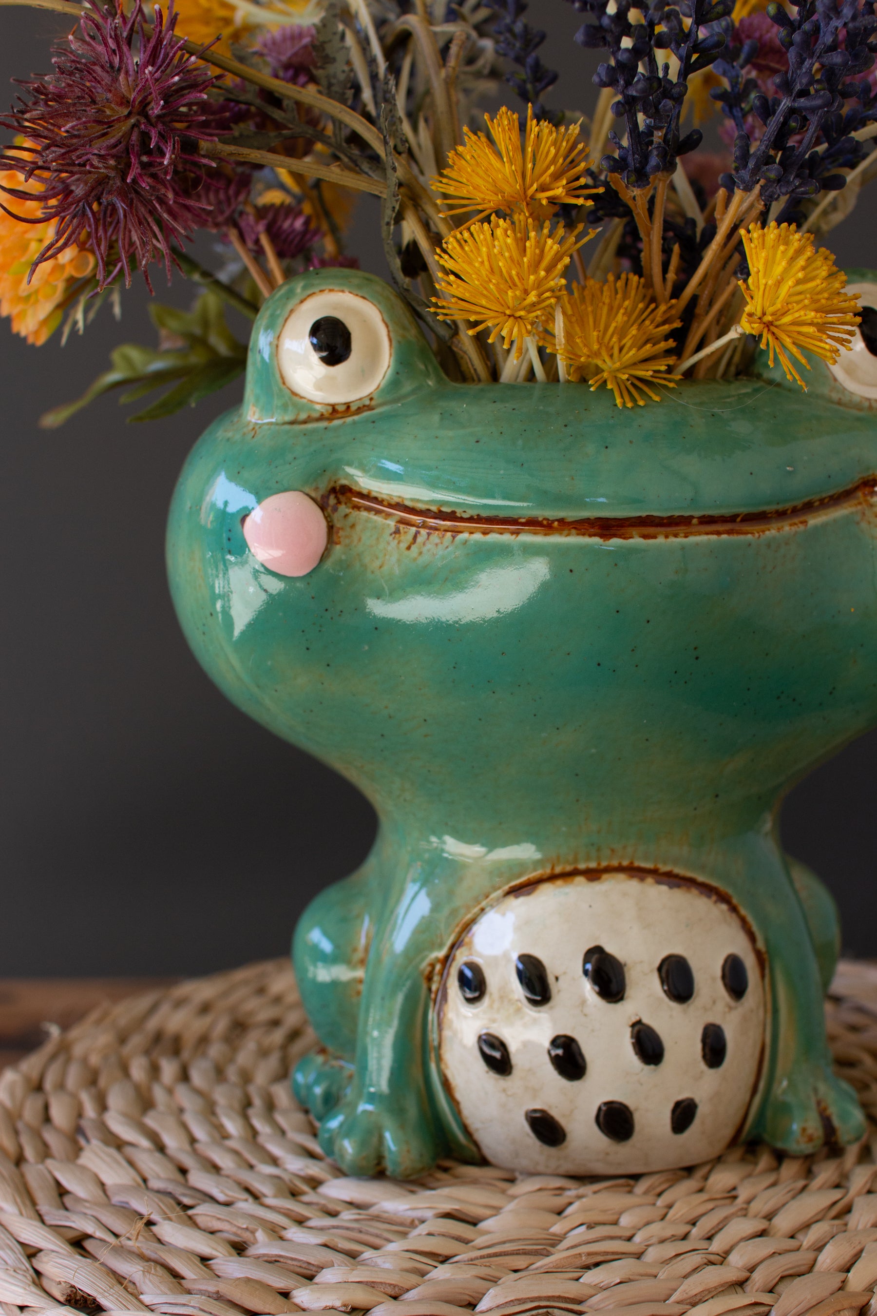 Ceramic Frog Planter - Thumbnail 3