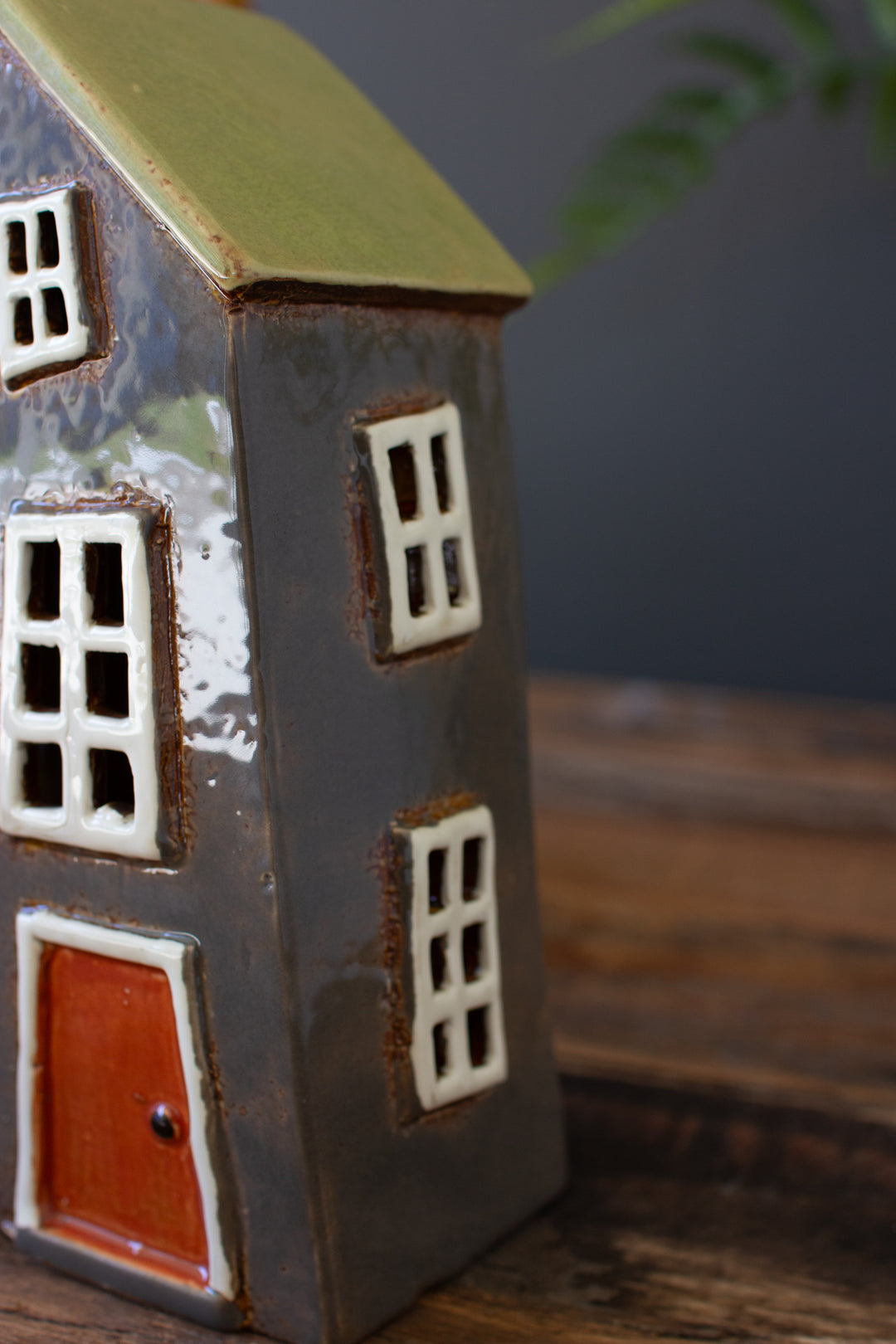 Set of 3 Wonky Ceramic Houses