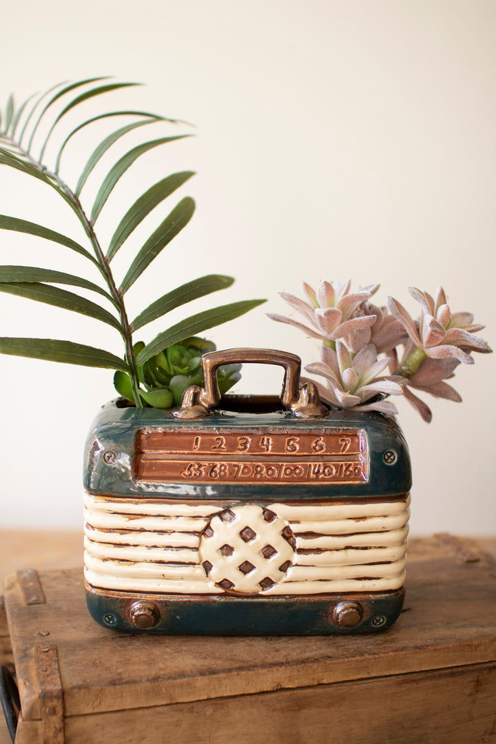 Ceramic Vintage Radio Vase