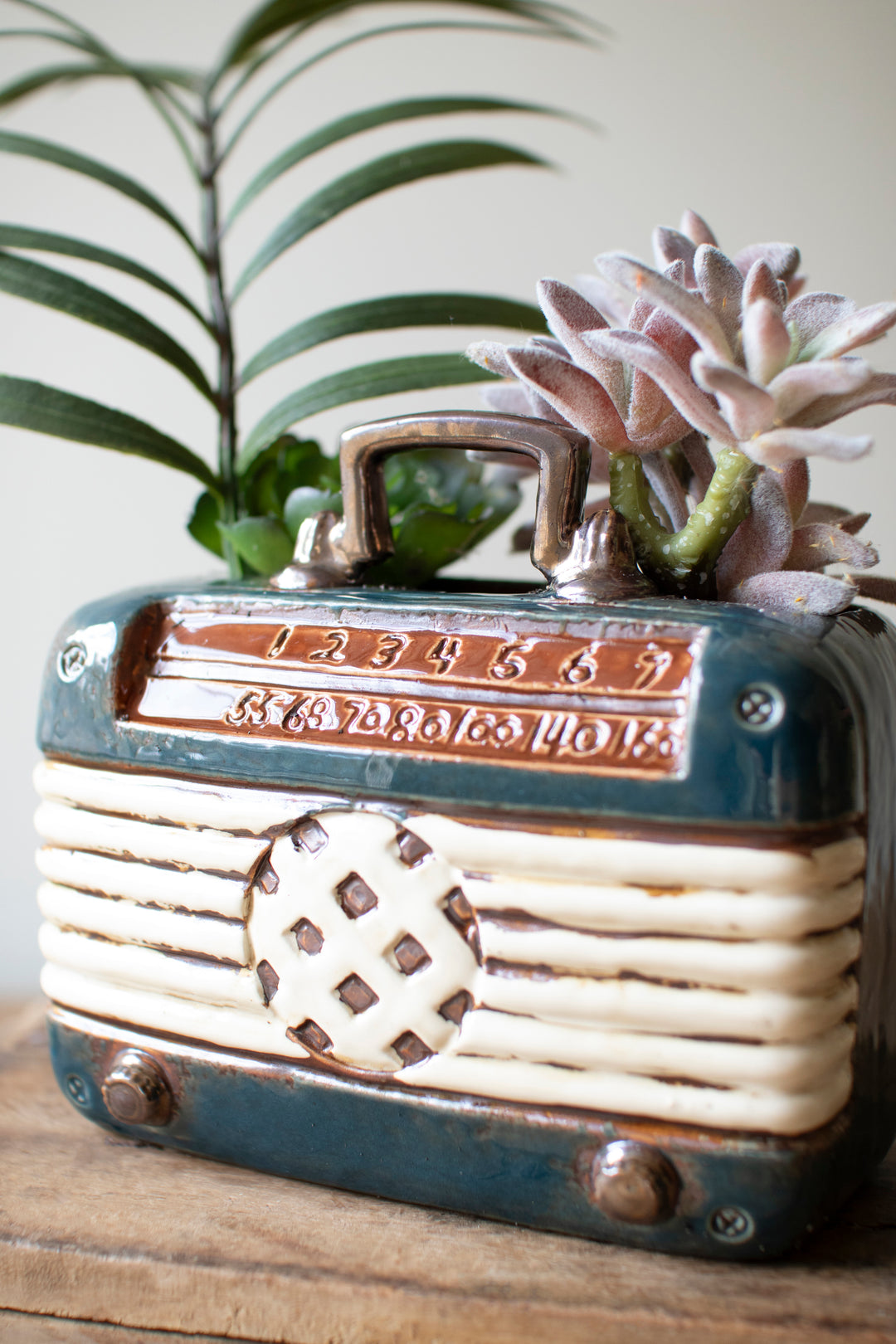 Ceramic Vintage Radio Vase