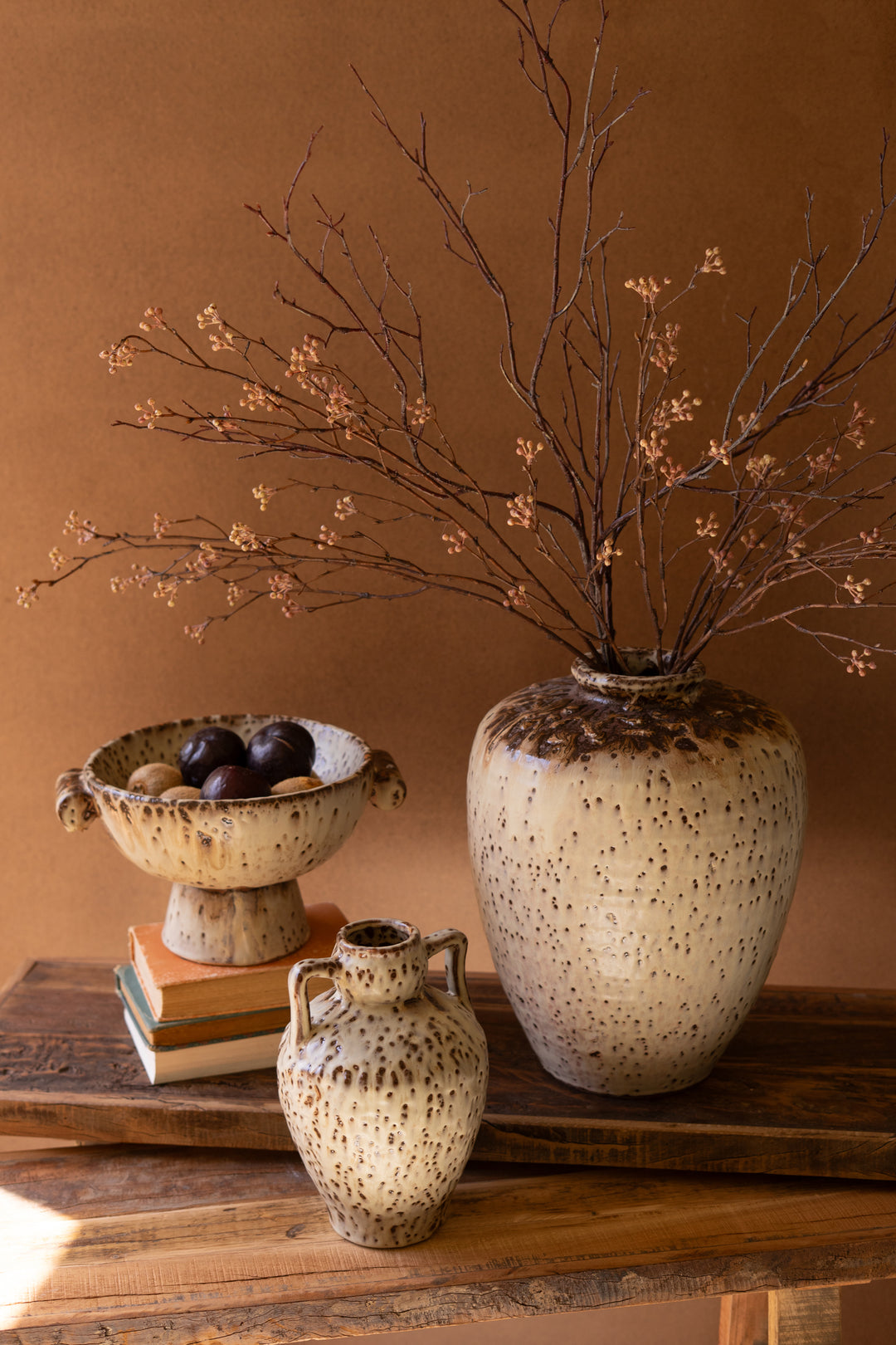 Large Rustic Ceramic Urn
