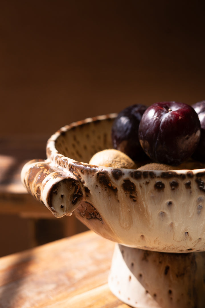 Rustic Ceramic Compote