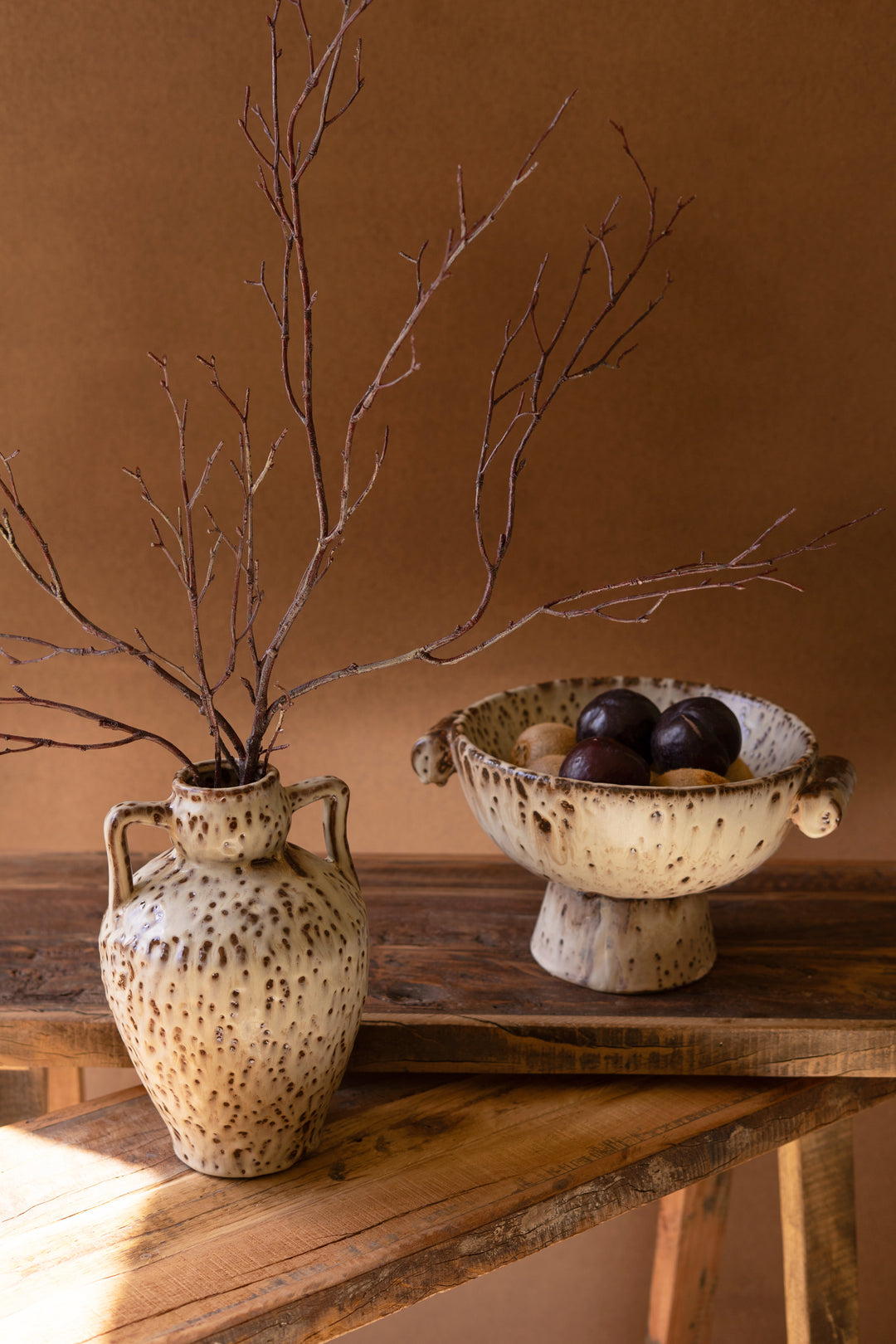 Rustic Ceramic Compote