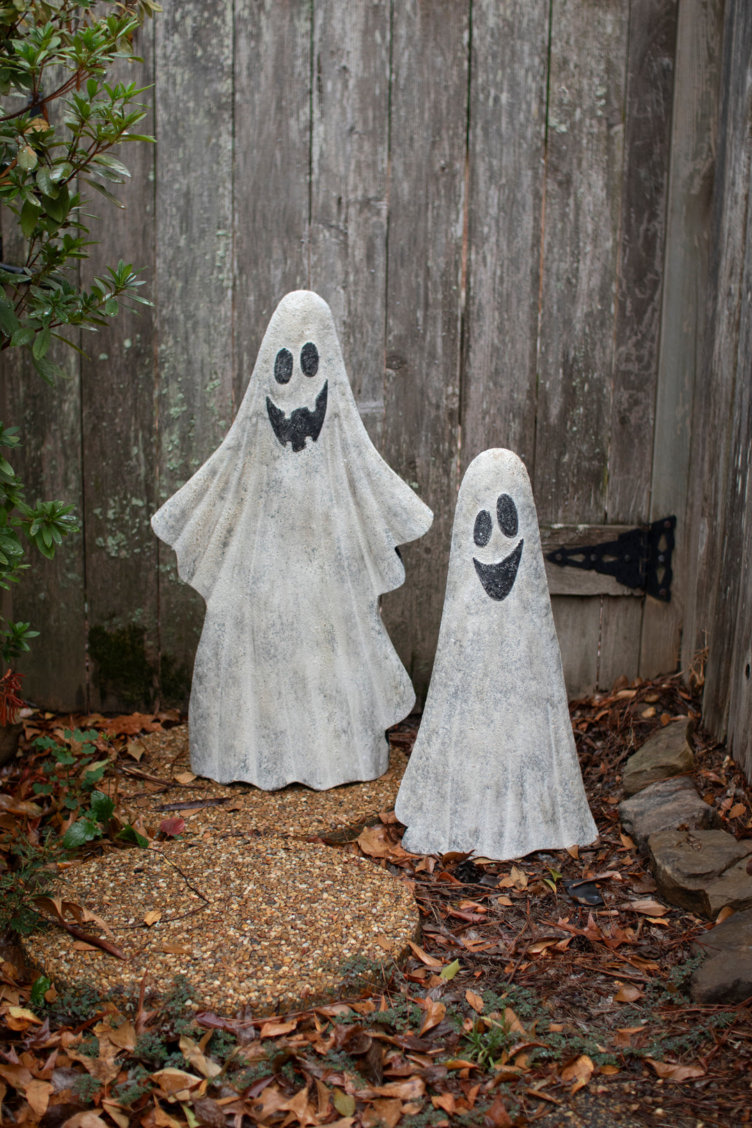 Set Of Two Metal Ghosts