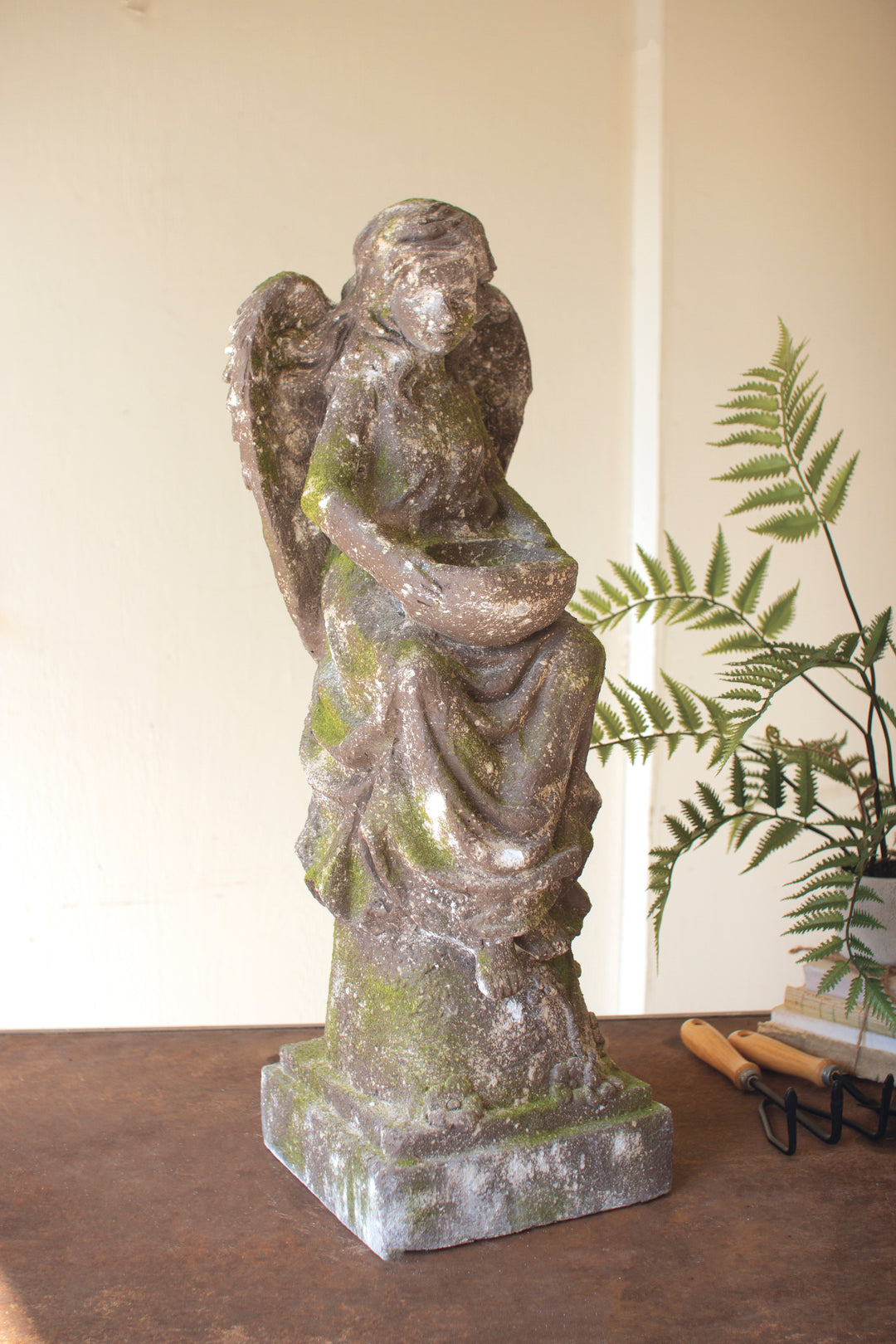 Faux Concrete Garden Angel