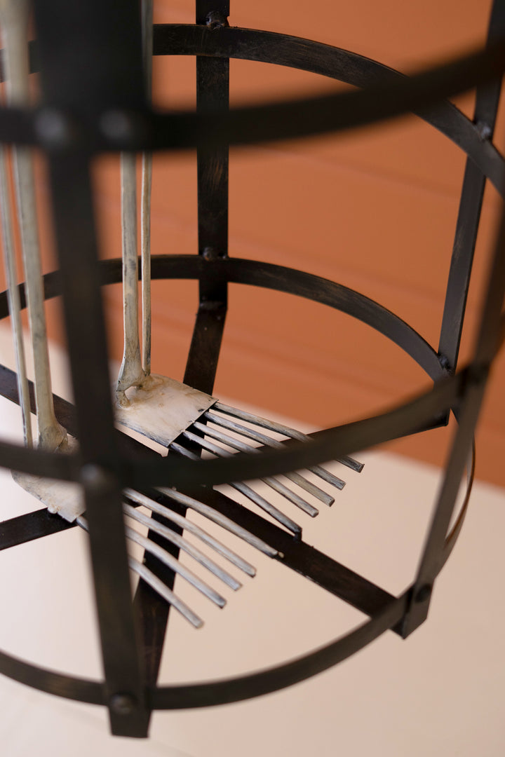 Halloween Skeleton In A Cage