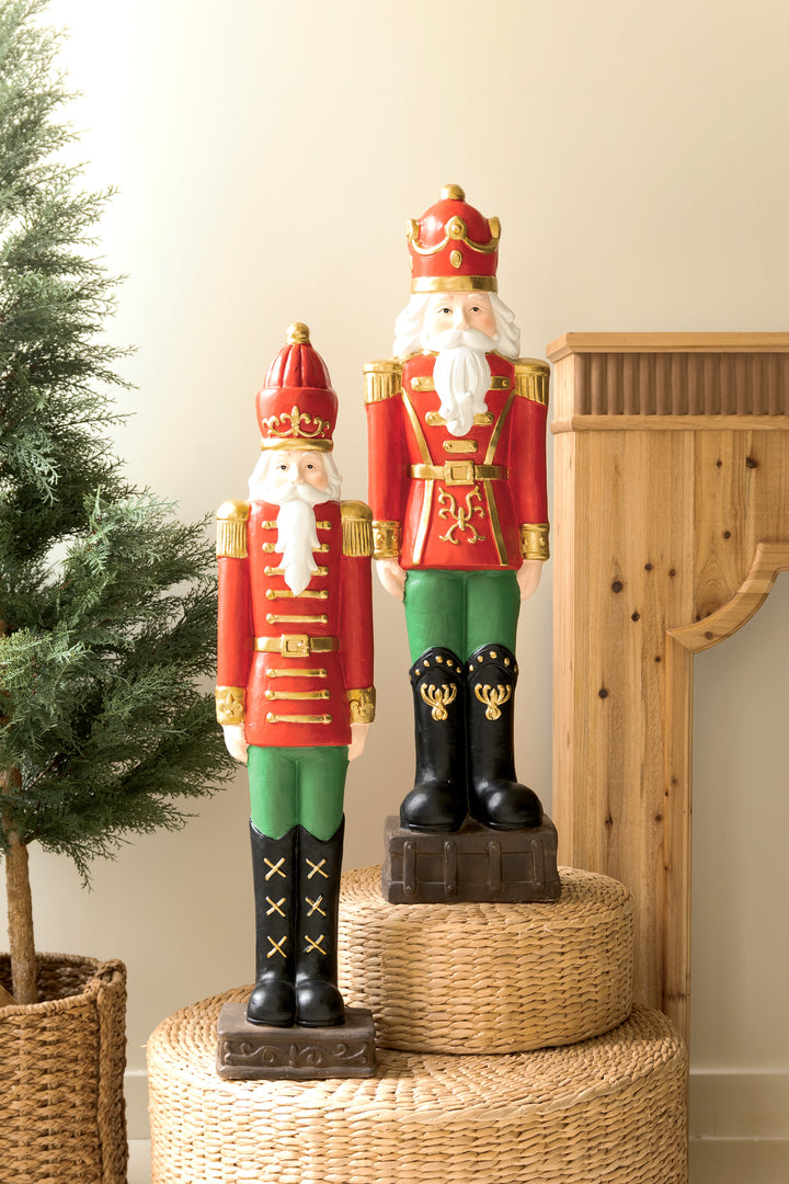 Set of 2 Resin Christmas Soldiers