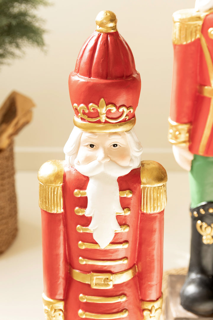 Set of 2 Resin Christmas Soldiers