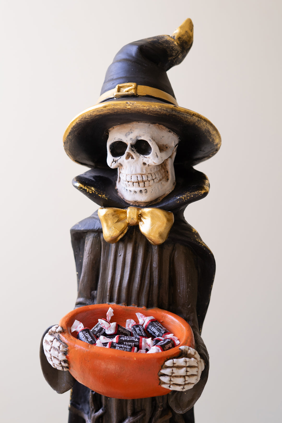 Set of 2 Painted Resin Halloween Grim Reapers
