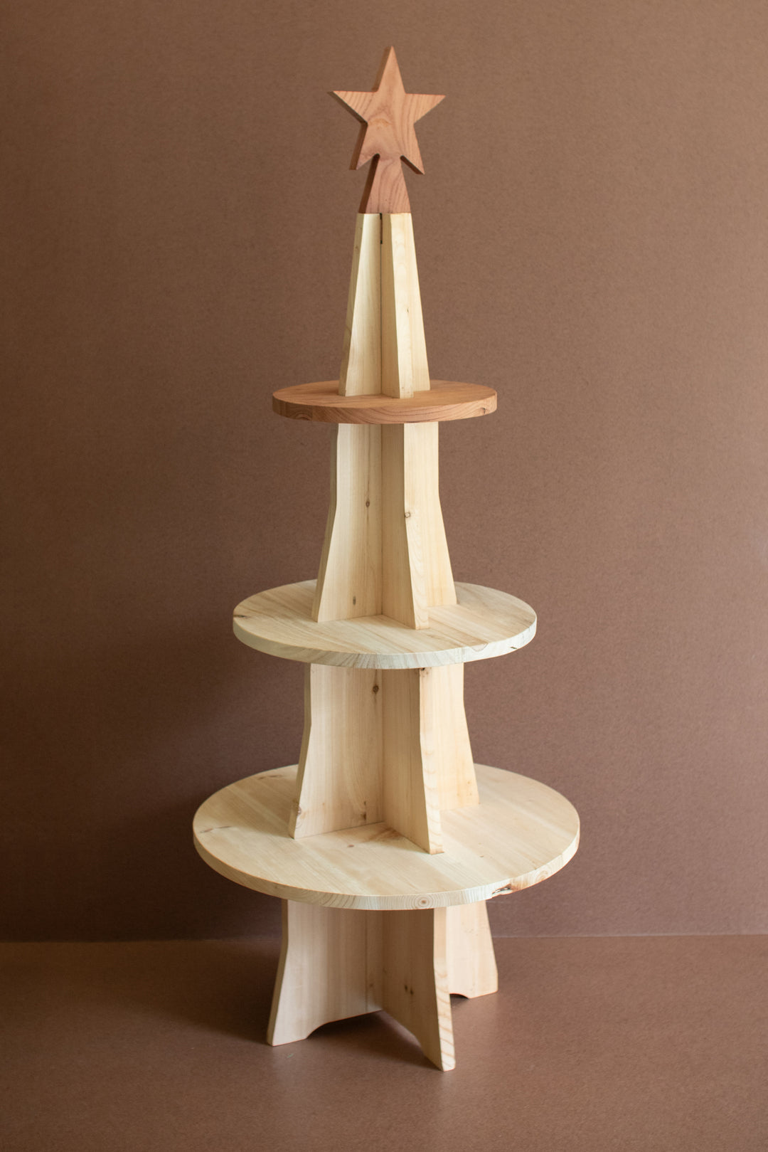 Wooden Christmas Tree Display