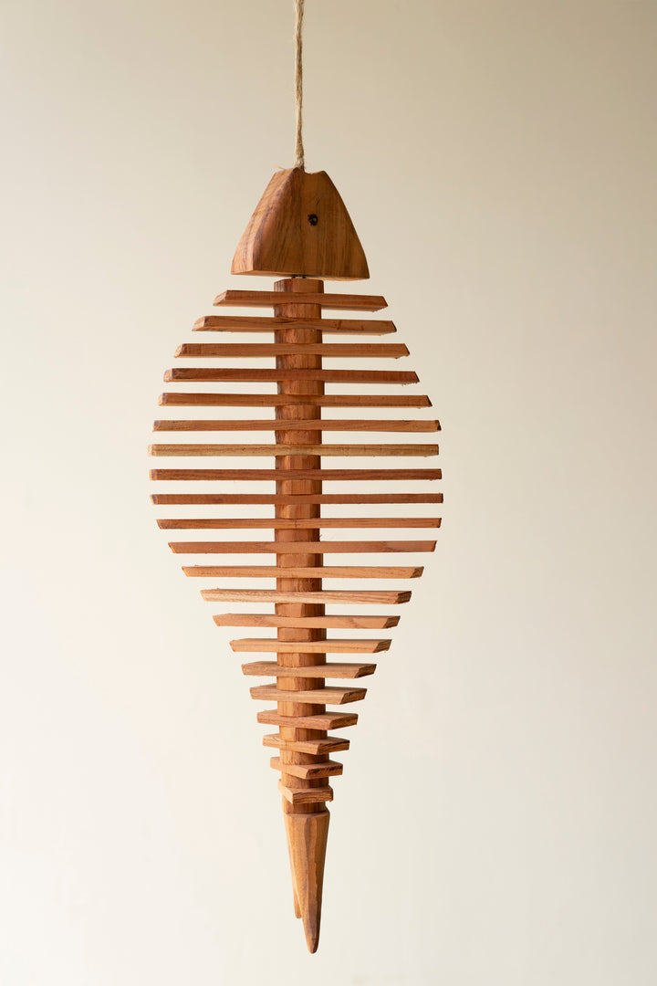 Hanging Wooden Fish Décor