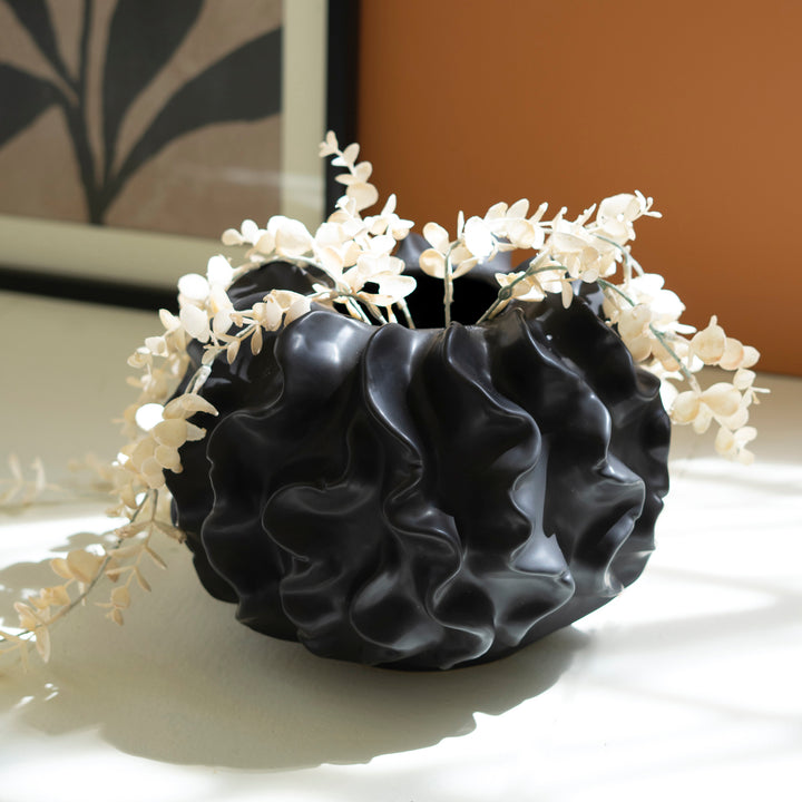 Black Coral Ceramic Vase