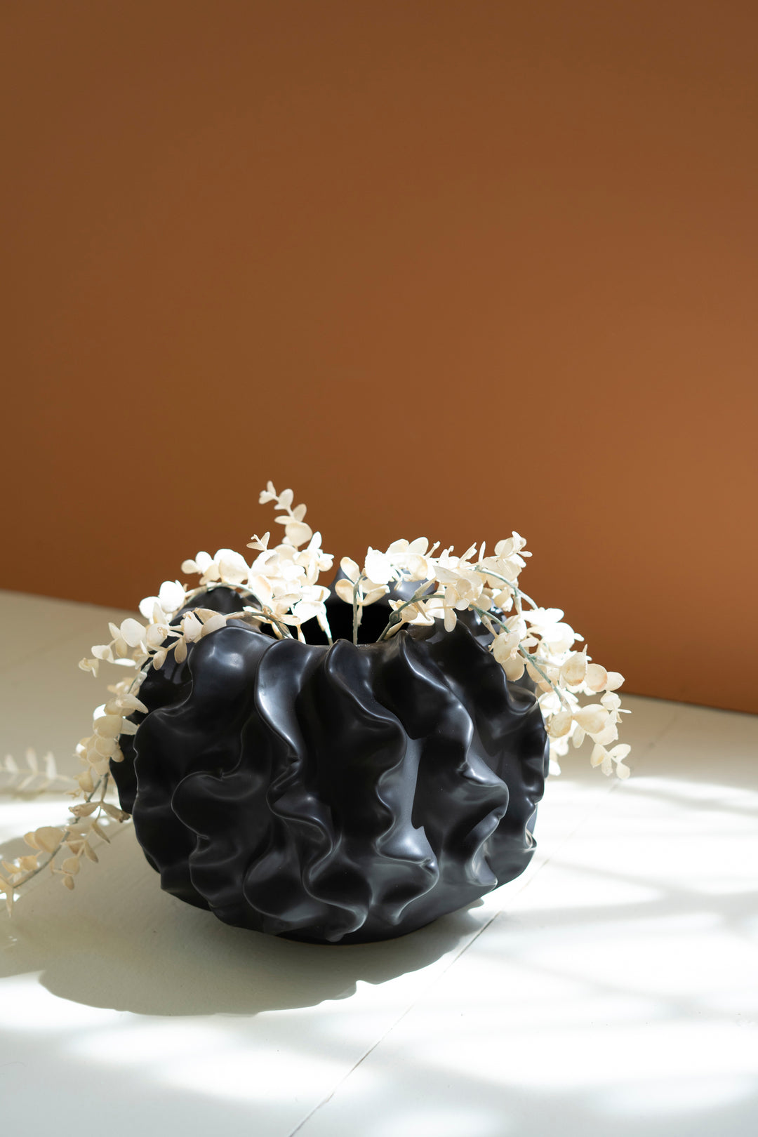 Black Coral Ceramic Vase