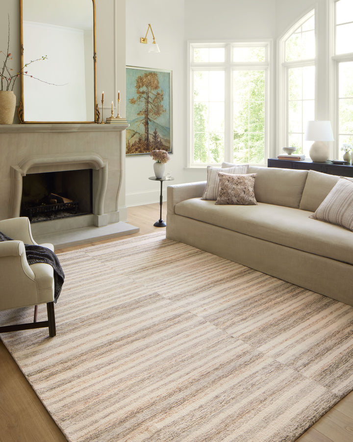 Chris Loves Julia x LoloiChris Ivory / Clay Accent Rug (CHR-03)