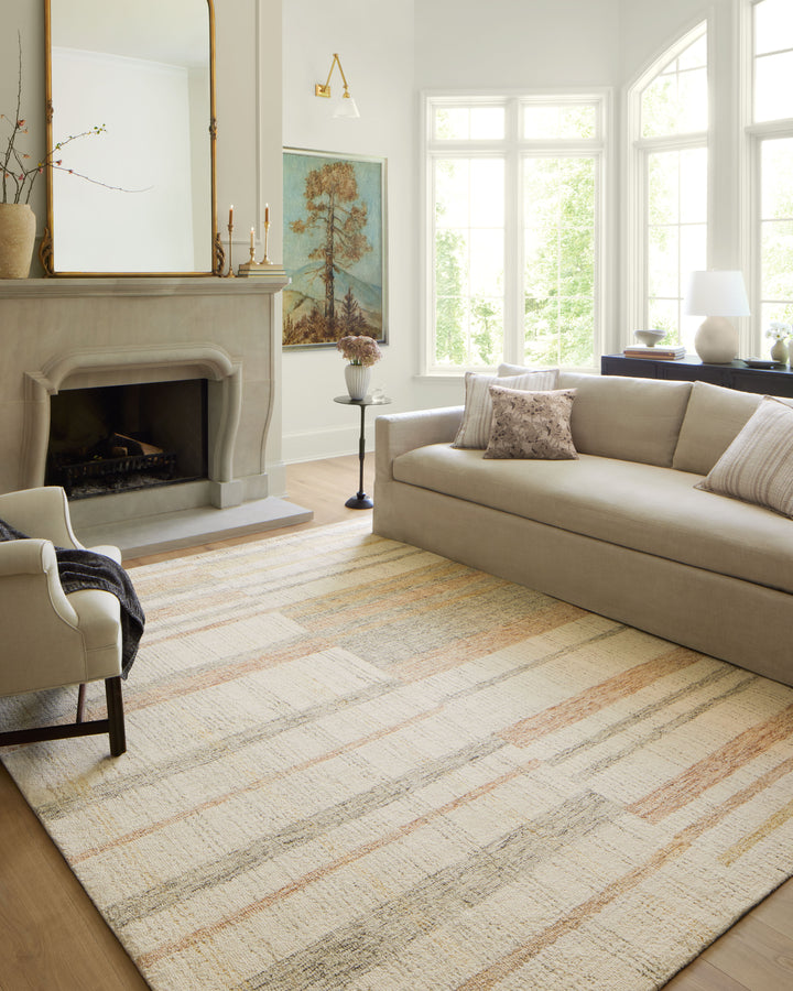 Chris Loves Julia x Loloi Natural / Multi Accent Rug (CHR-04)