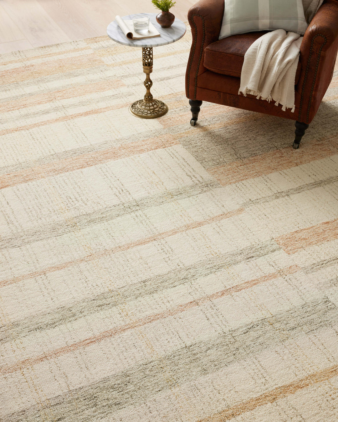 Chris Loves Julia x Loloi Natural / Multi Accent Rug (CHR-04)