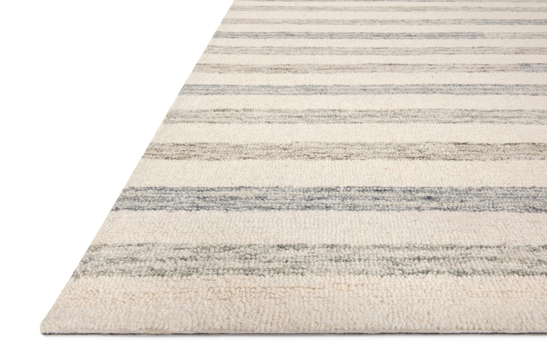 Chris Loves Julia x Loloi Ivory / Slate Accent Rug (CHR-05)