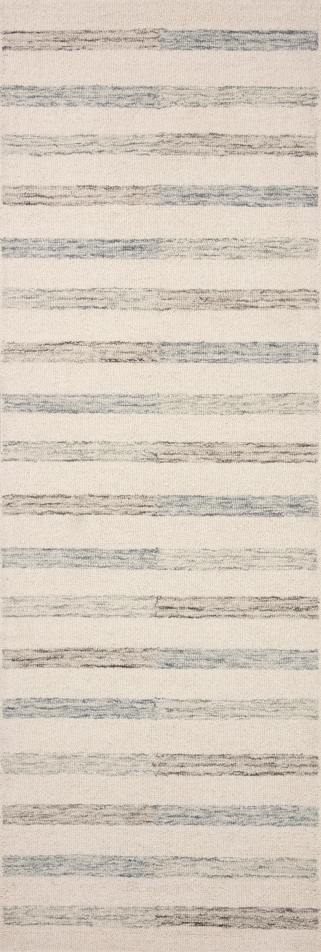 Chris Loves Julia x Loloi Ivory / Slate Accent Rug (CHR-05)