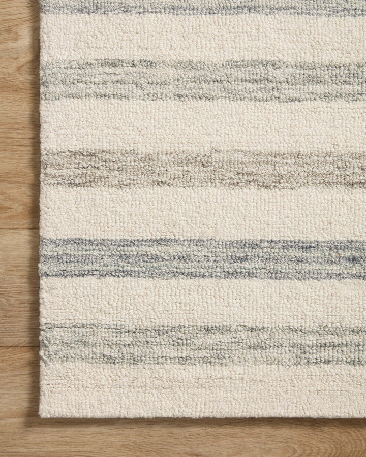 Chris Loves Julia x Loloi Ivory / Slate Accent Rug (CHR-05)