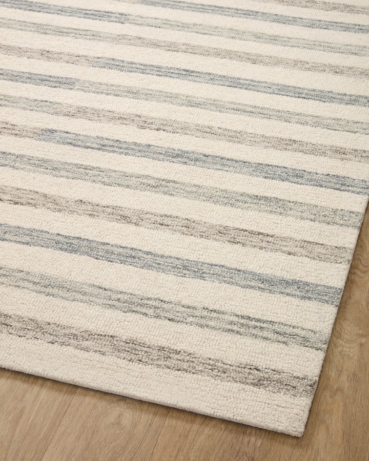 Chris Loves Julia x Loloi Ivory / Slate Accent Rug (CHR-05)