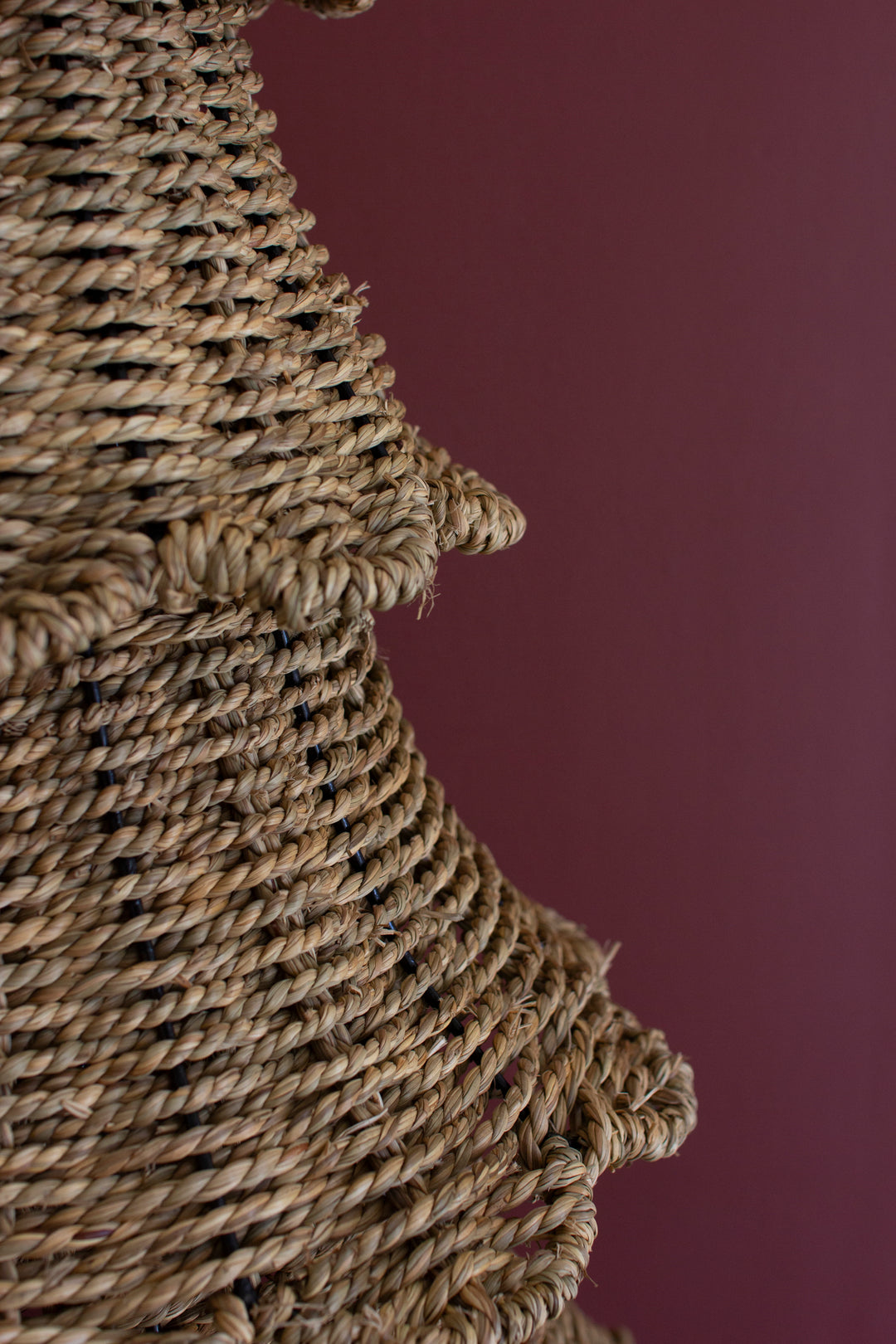Set of 2 Woven Vine Christmas Trees