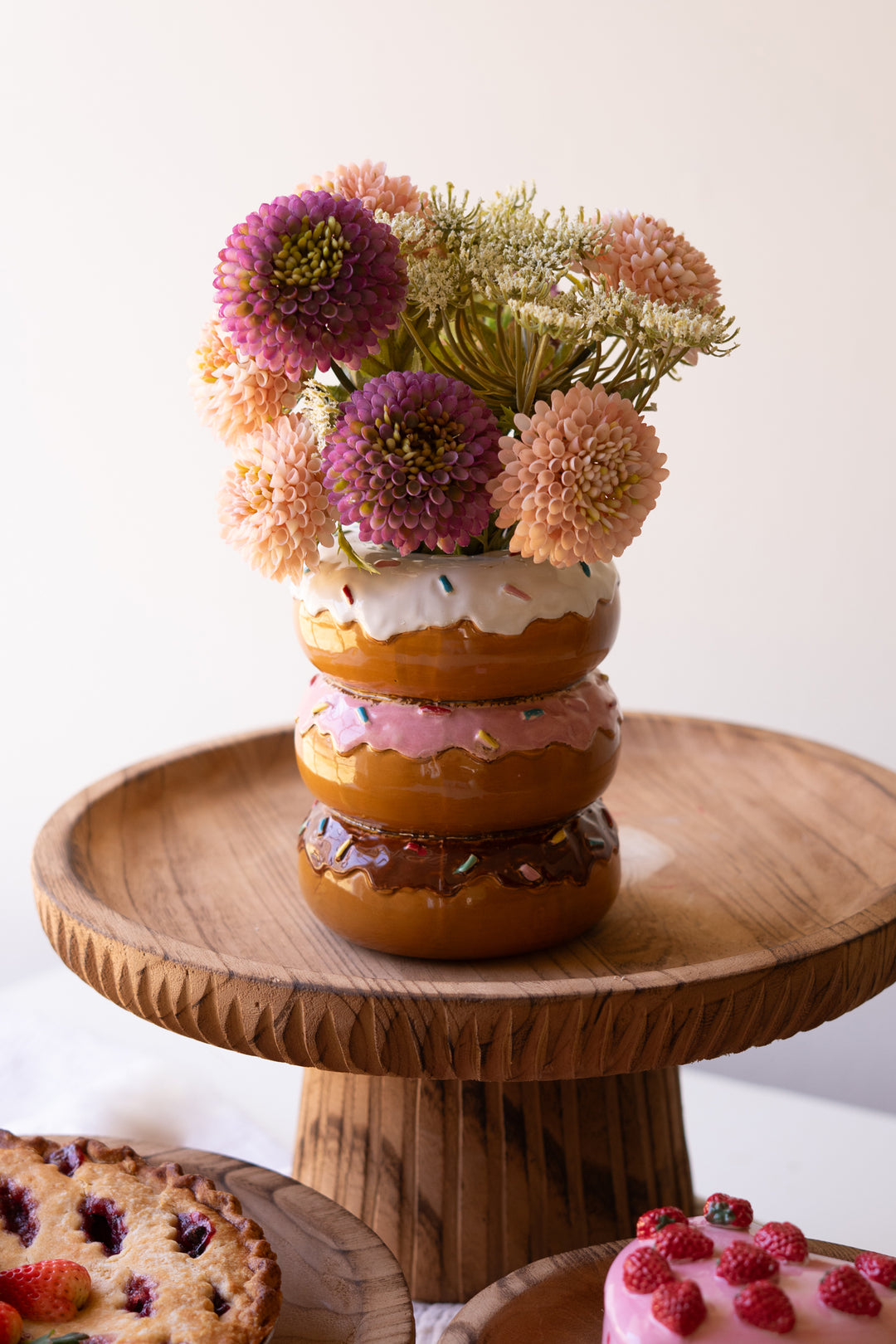 Set of 3 Wooden Display Stands