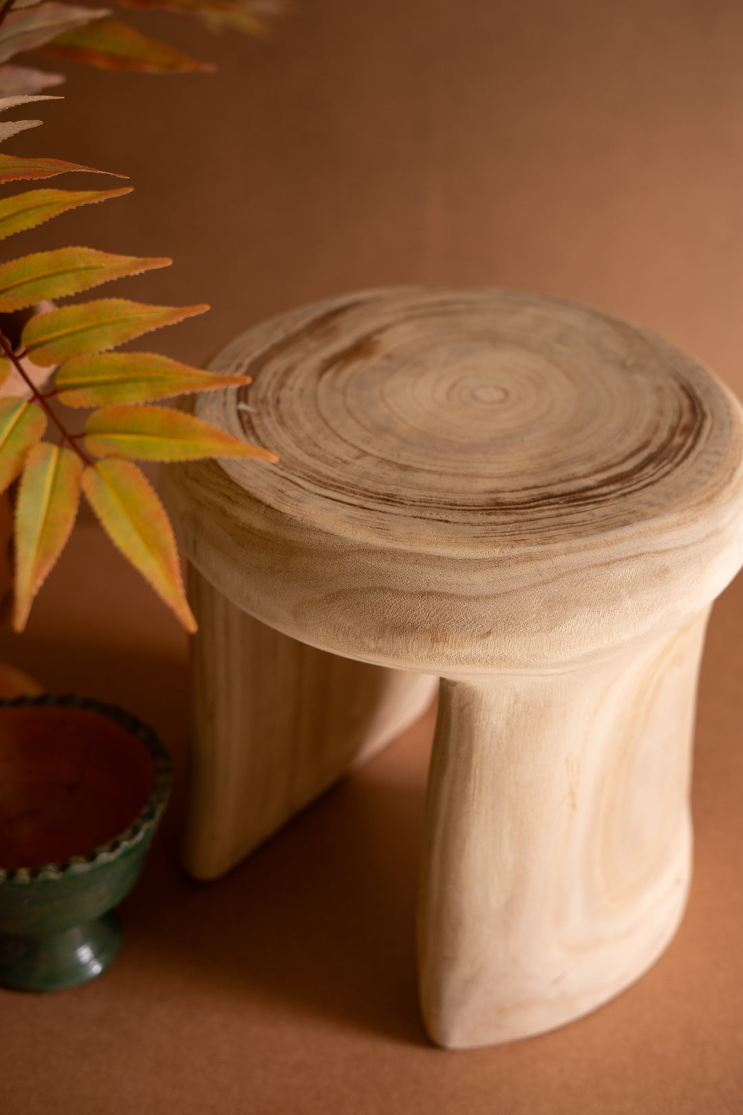 Carved Wood Stool