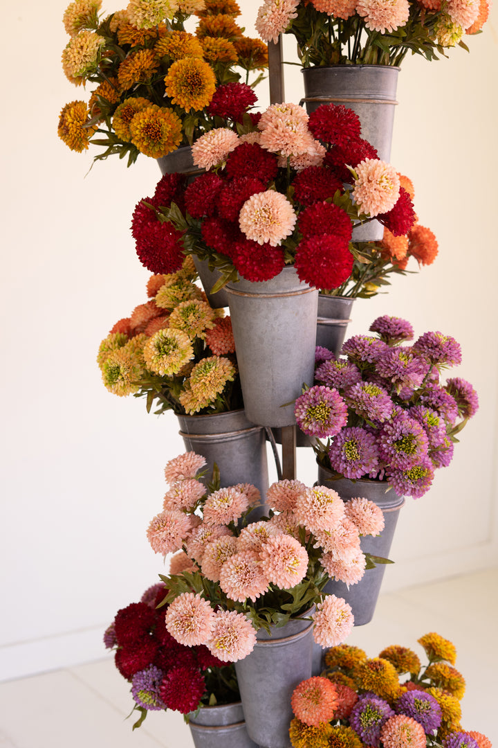 Metal French Pot Flower Tower
