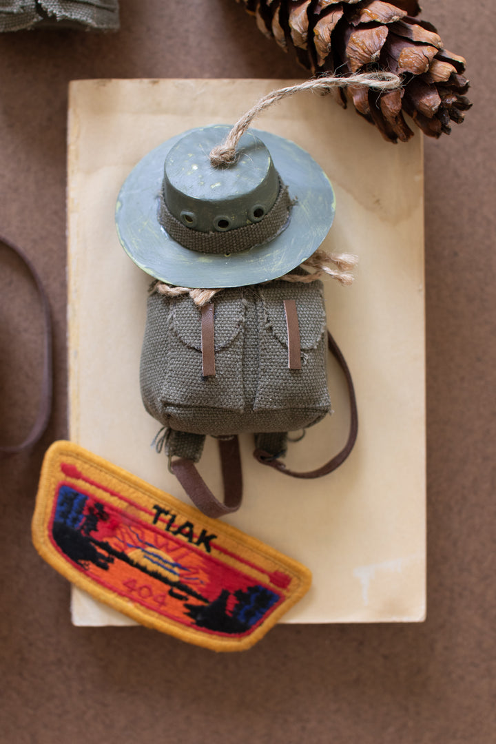 Set of 4 Backpack Christmas Ornaments