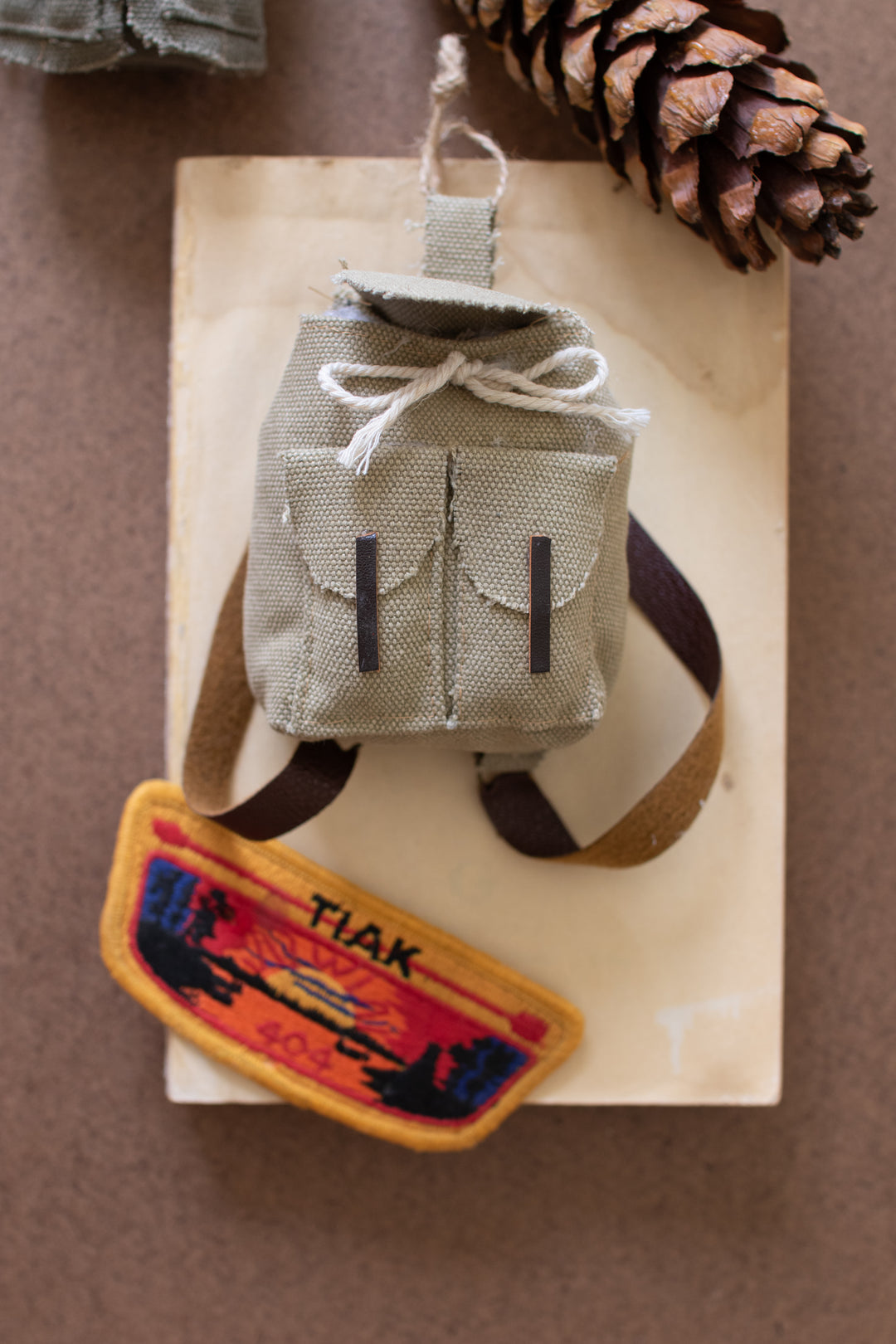 Set of 4 Backpack Christmas Ornaments