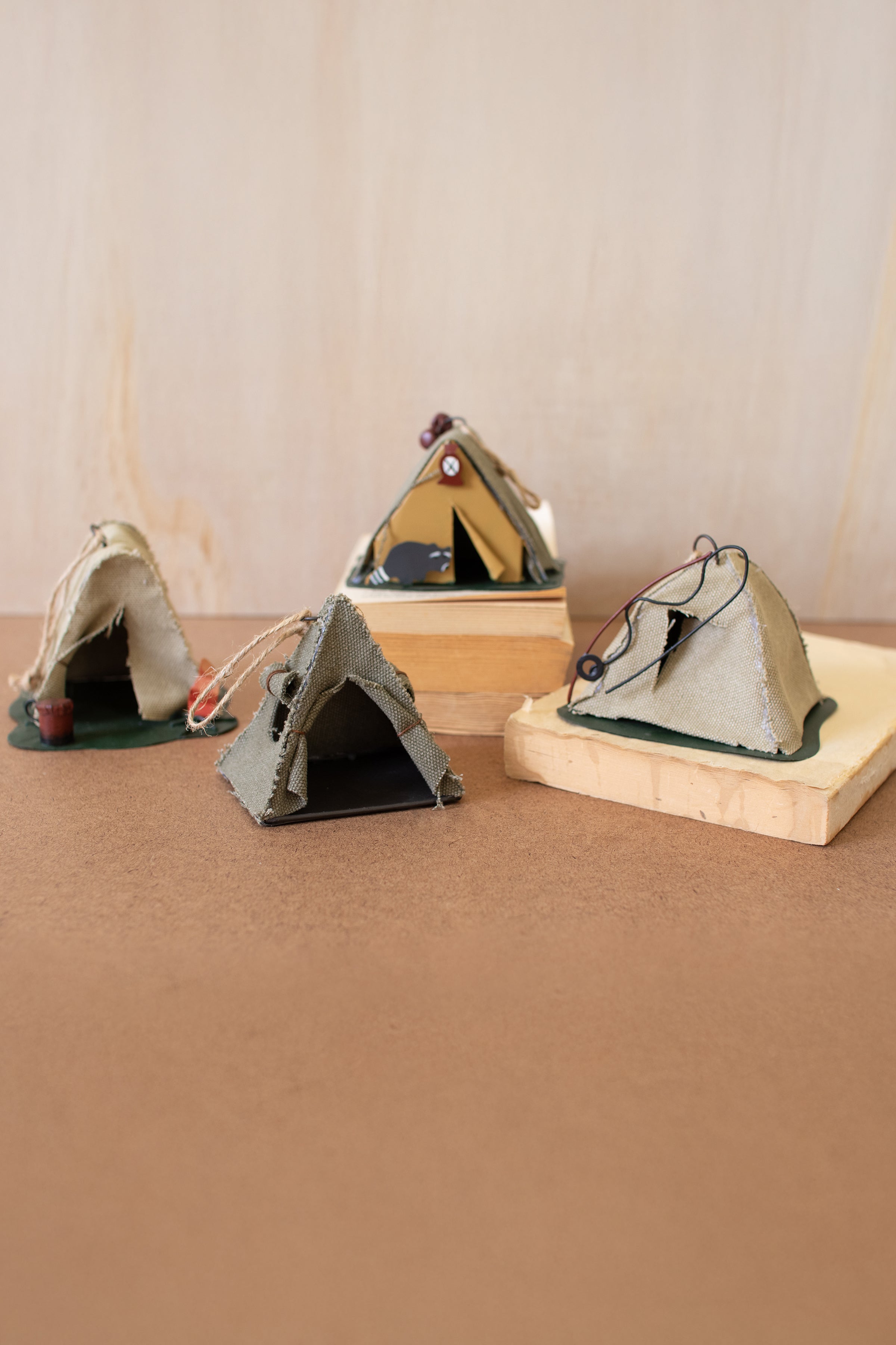 Set of 4 Tent Ornaments - Thumbnail 2