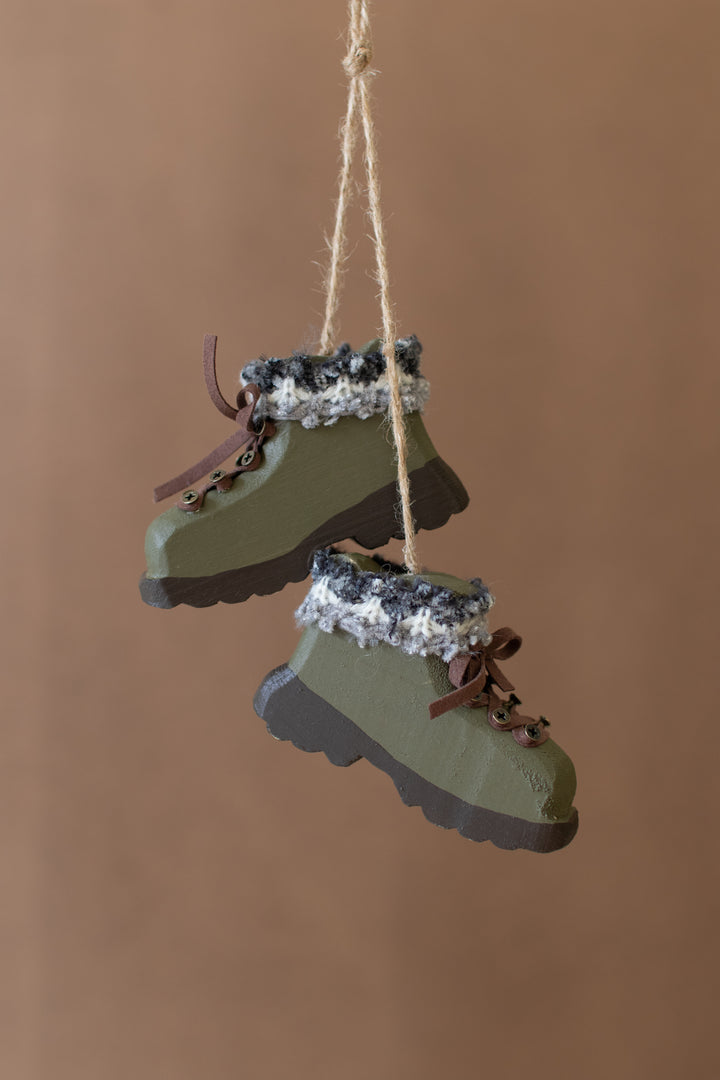 Green Boots Christmas Ornament (Set of Six)