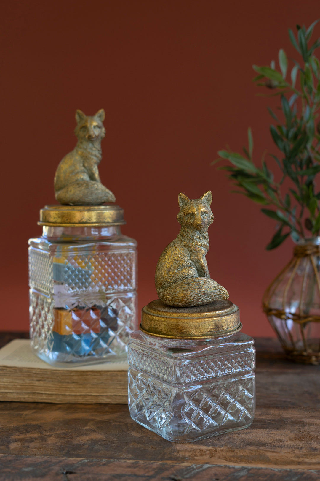 Set of 2 Fox Canisters