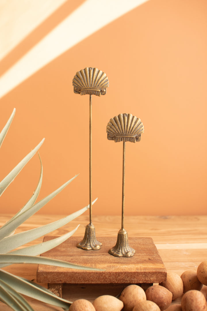 Set of 2 Metal Shell Note Clips (3 Sets)