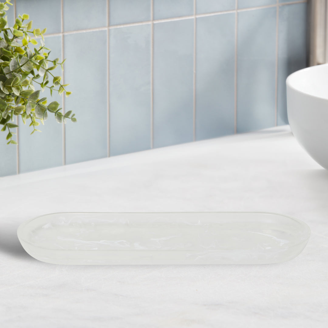 Roselli Trading Clouds White Resin Bathroom Accessories