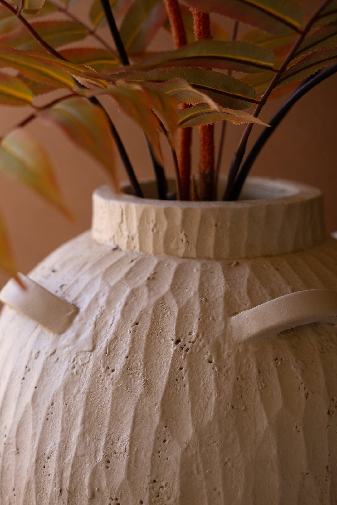 Stone Composite Urn with Four Handles