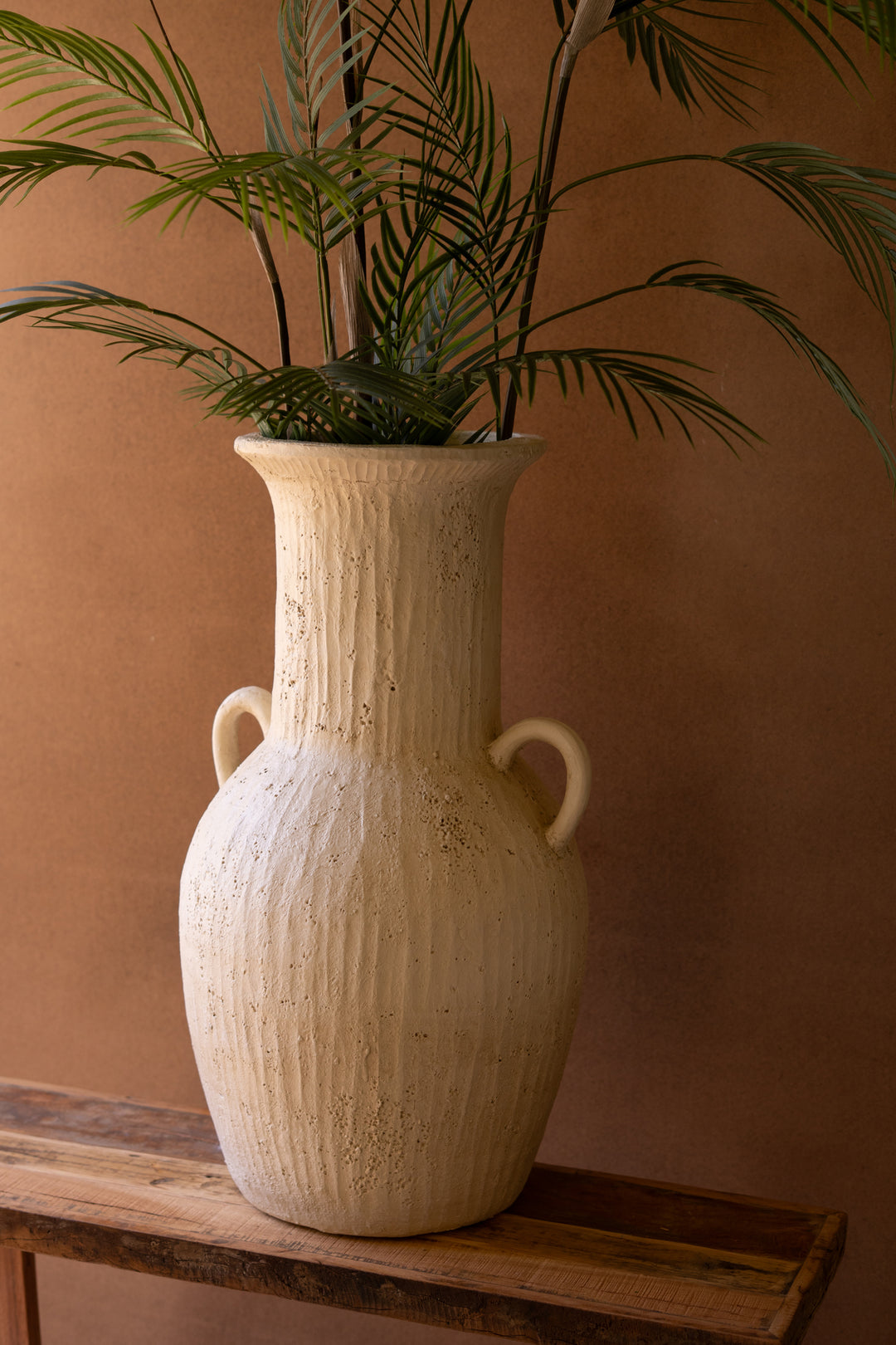 Stone Composite Urn with Two Handles