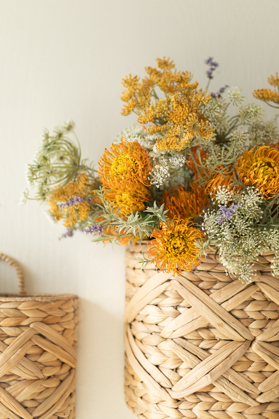Set of 2 Seagrass Wall Baskets