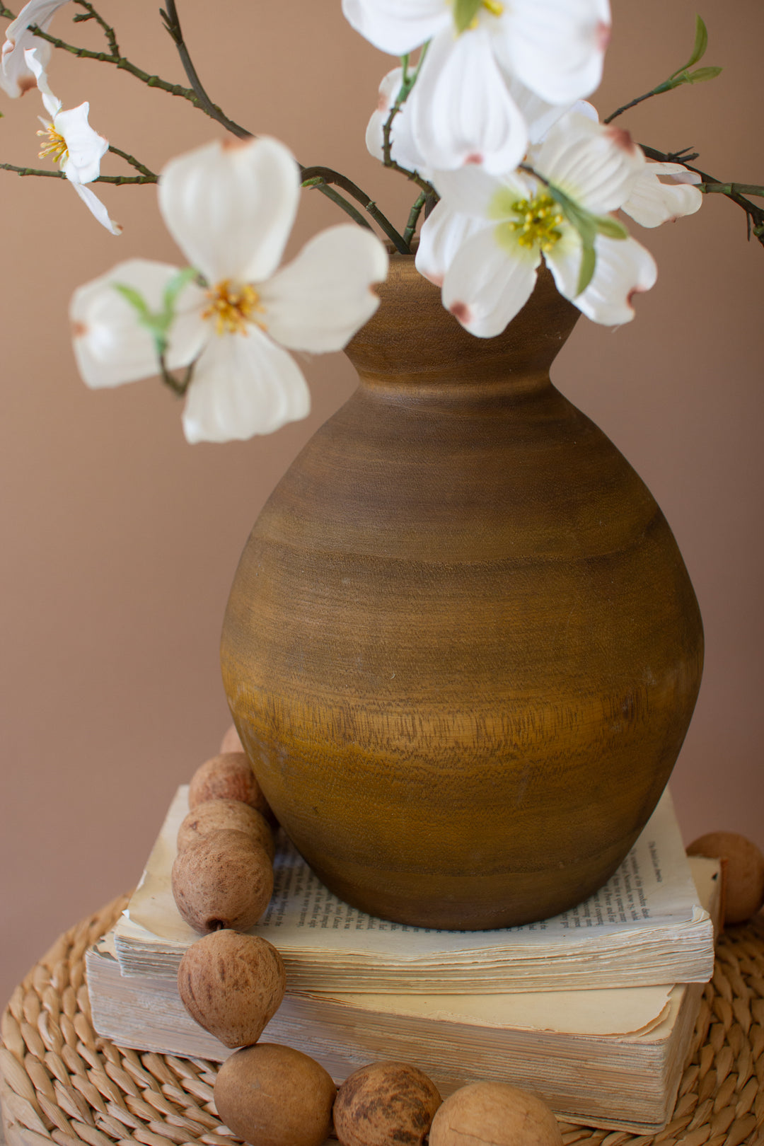 Set of 4 Hand Turned Wooden Vases