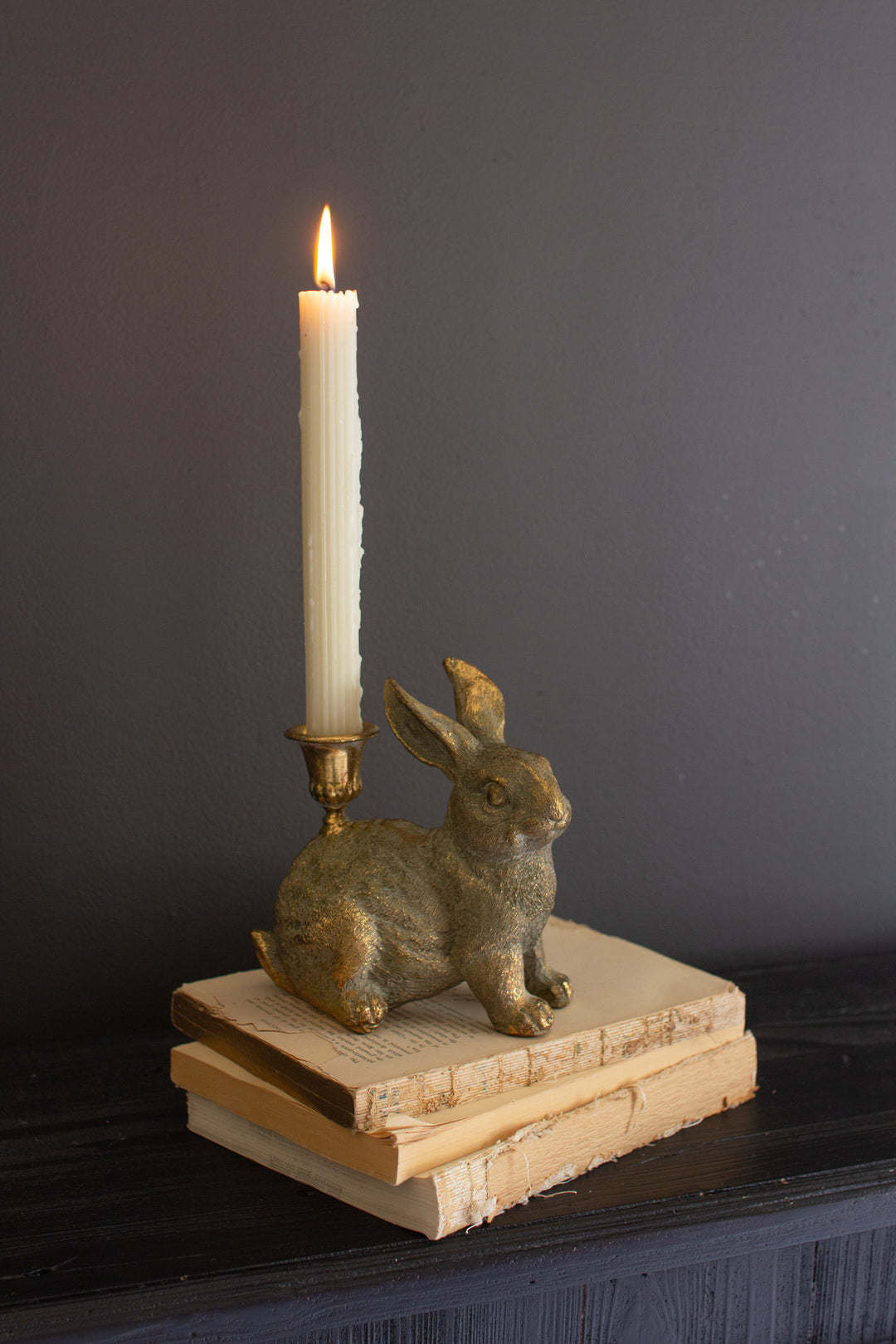 Resin Taper Candle Holders / Rabbit