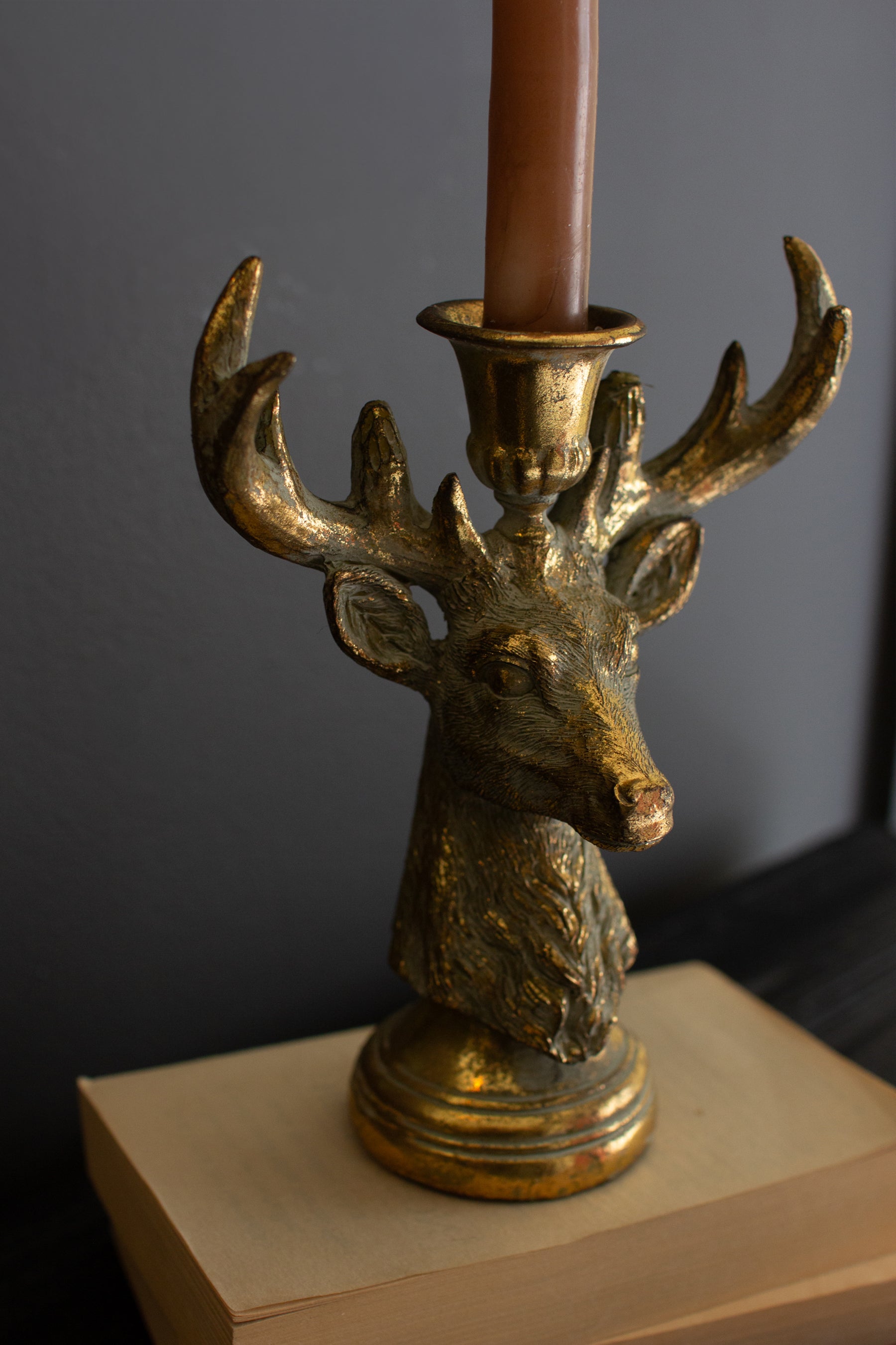 Kalalou Resin Taper Candle Holder