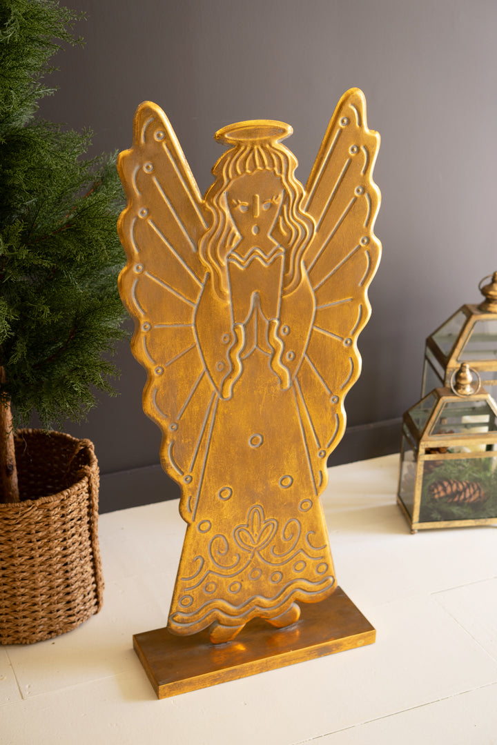 Antique Gold Metal Angel