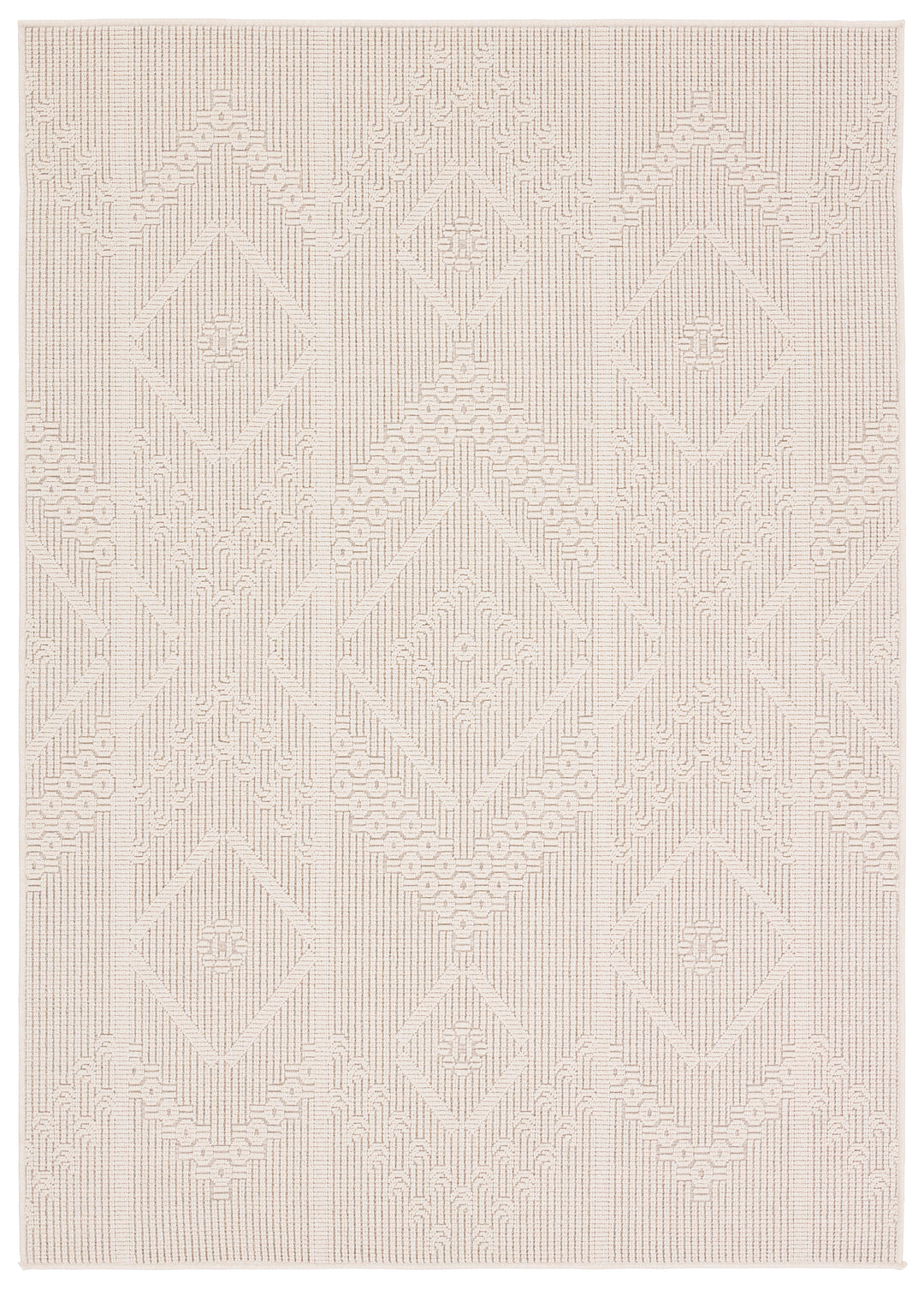 Vibe by Jaipur Living Cardinal Indoor/Outdoor Medallion Cream Area Rug (CONTINUUM - CNT02)