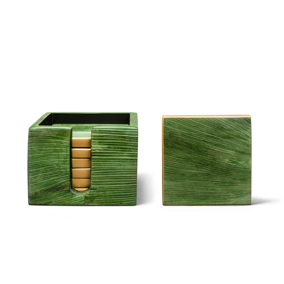 Ladorada Emerald Maize Boxed Coaster Set of Six