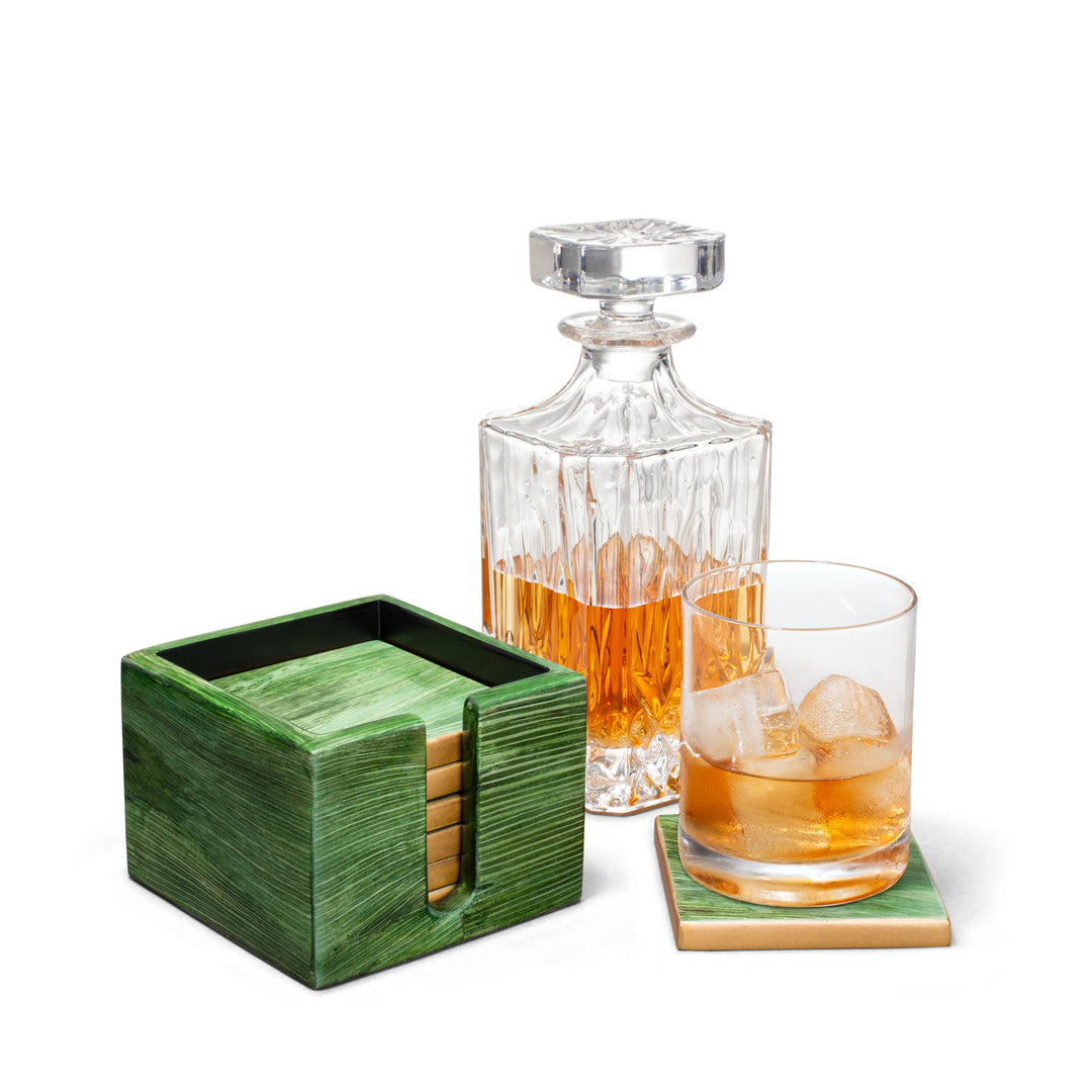Ladorada Emerald Maize Boxed Coaster Set of Six