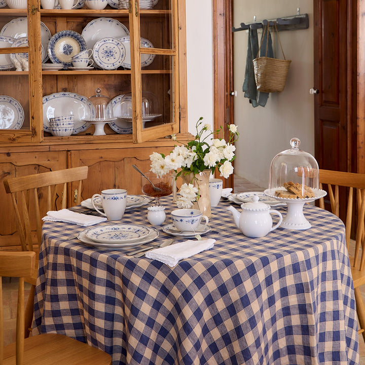 Costa Nova Vila Fine Stoneware Dinnerware (White-Blue Floral)